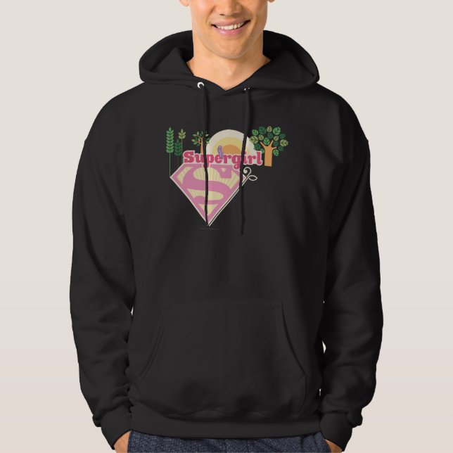 Supergirl Nature logo Hoodie (Front)