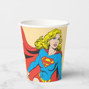 Supergirl on the Move Paper Cups