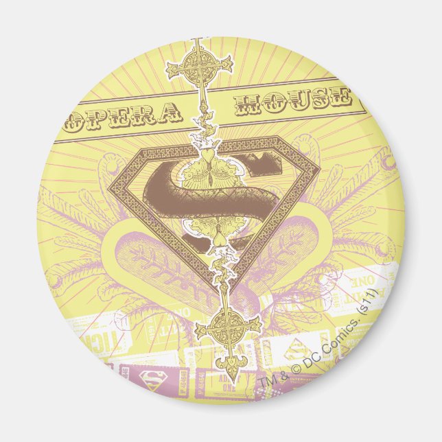 Supergirl Opera House Yellow Magnet (Front)