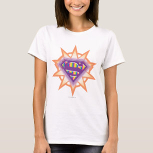 Supergirl Orange Starburst T-Shirt