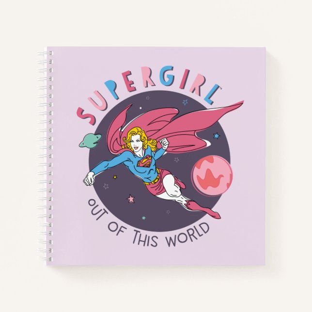 Supergirl Out of This World Retro Graphic Notebook (Front)