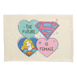 Supergirl Out of This World Retro Graphic Pillowcase
