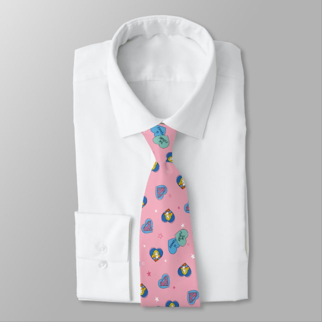 Supergirl Out of This World Retro Graphic Tie (Tied)