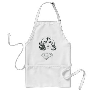 Supergirl Outline 1 Standard Apron
