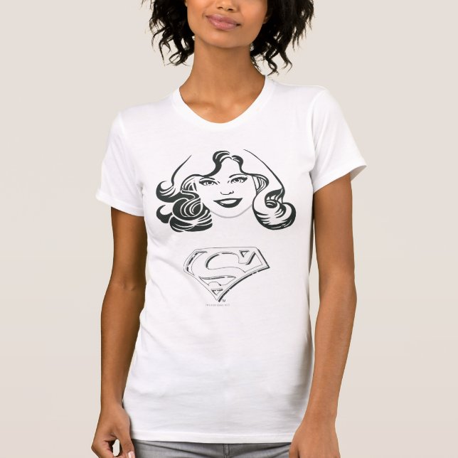 Supergirl Outline 1 T-Shirt (Front)