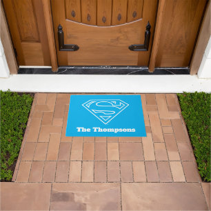 Supergirl Outline S-Shield Doormat