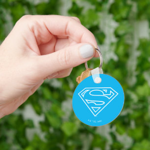 Supergirl Outline S-Shield Key Ring