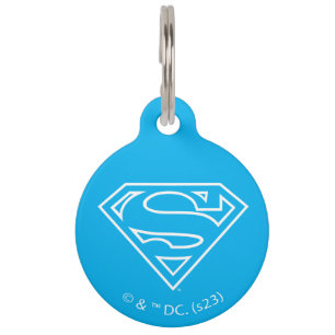 Supergirl Outline S-Shield Pet Tag