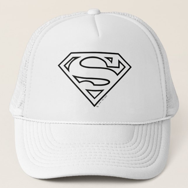 Supergirl Outline S-Shield Trucker Hat (Front)