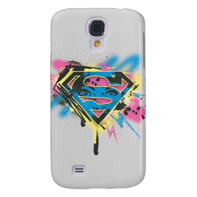 Supergirl Paint and Spills Case-Mate Samsung Galaxy Case (Back)