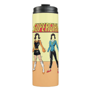 Supergirl Paper Doll Graphic Thermal Tumbler