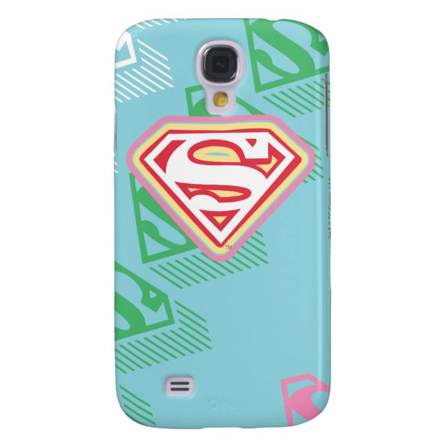 Supergirl Pastel  Repeat Pattern Case-Mate Samsung Galaxy Case (Back)