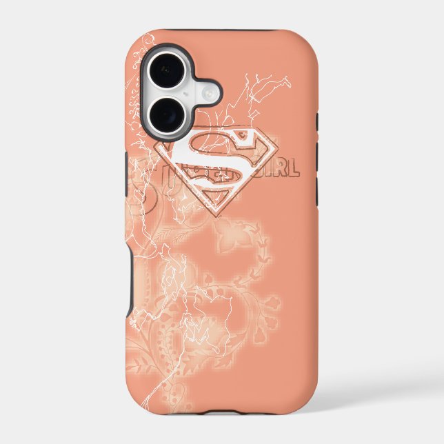 Supergirl Peach Floral Pattern (Back)