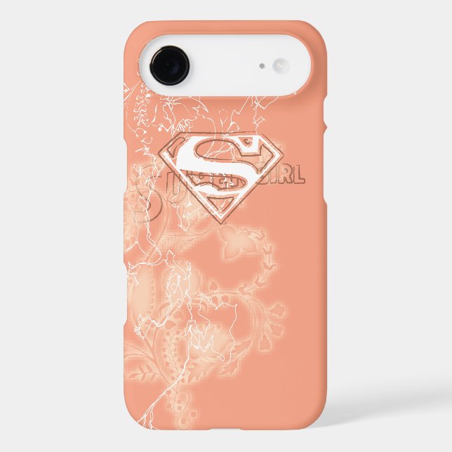 Supergirl Peach Floral Pattern Case-Mate Samsung Galaxy Case (Back)