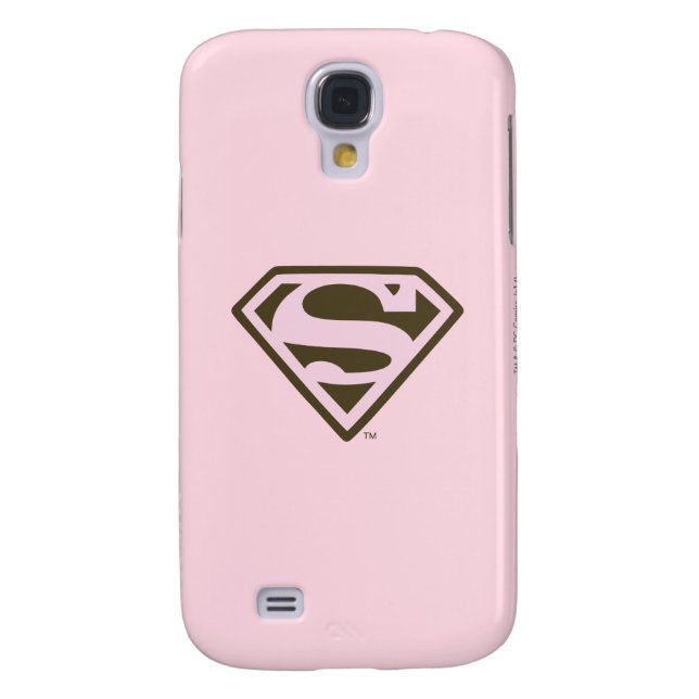Supergirl Pink and Brown Logo Case-Mate Samsung Galaxy Case (Back)