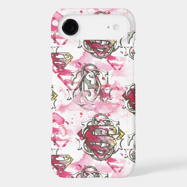 Supergirl Pink Ink Pattern Case-Mate Samsung Galaxy Case (Back)