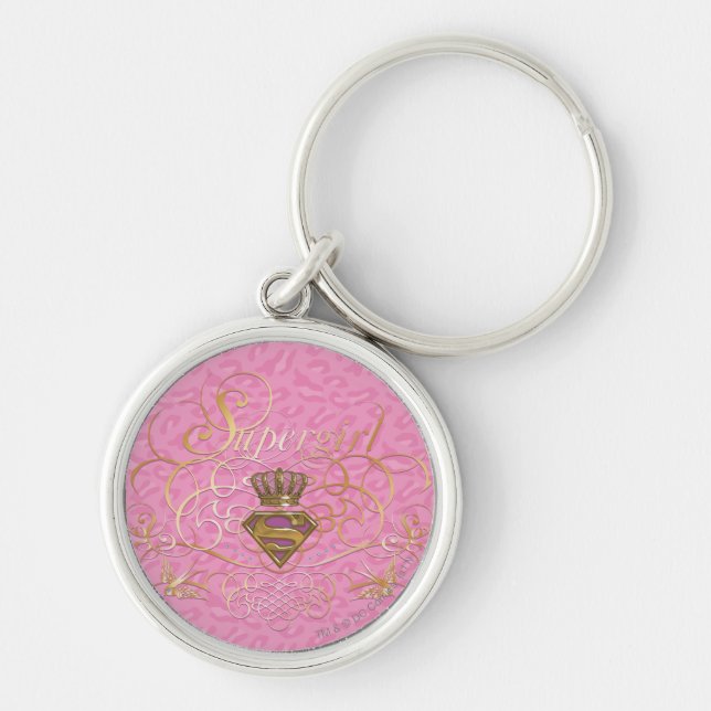 Supergirl Pink Key Ring (Front)