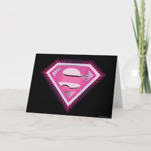 Supergirl Pink Logo Card