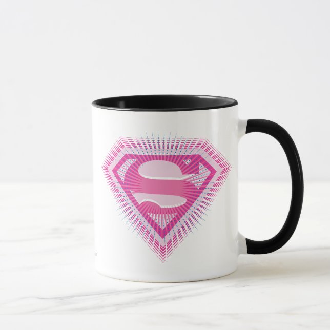 Supergirl Pink Logo Mug (Right)