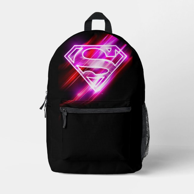 Supergirl Pink Printed Backpack (Front)