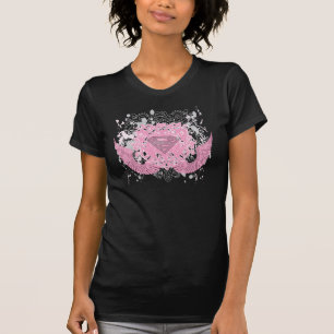 Supergirl Pink Winged Design T-Shirt