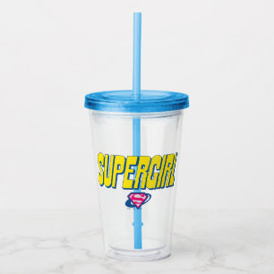 Supergirl Pop Logo Acrylic Tumbler