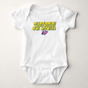 Supergirl Pop Logo Baby Bodysuit