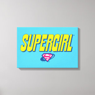 Supergirl Pop Logo Canvas Print