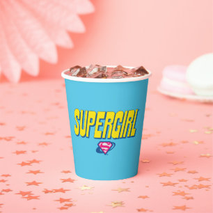 Supergirl Pop Logo Paper Cups