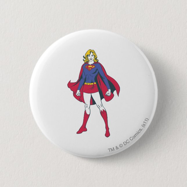 Supergirl Pose 2 6 Cm Round Badge (Front)