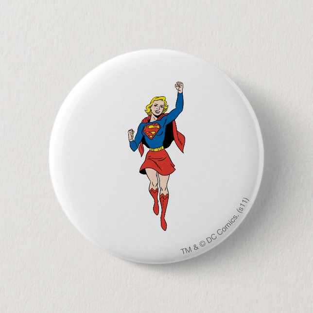 Supergirl Pose 4 6 Cm Round Badge (Front)