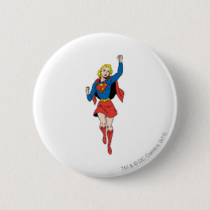 Supergirl Pose 4 6 Cm Round Badge