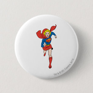 Supergirl Pose 8 6 Cm Round Badge