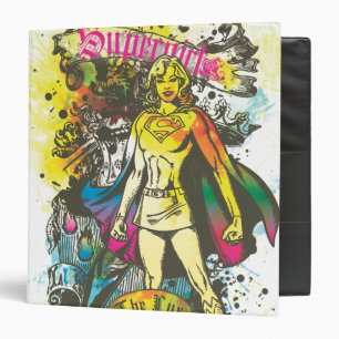 Supergirl Pose The Lux 3 Ring Binder