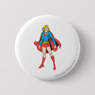 Supergirl Poses 6 Cm Round Badge