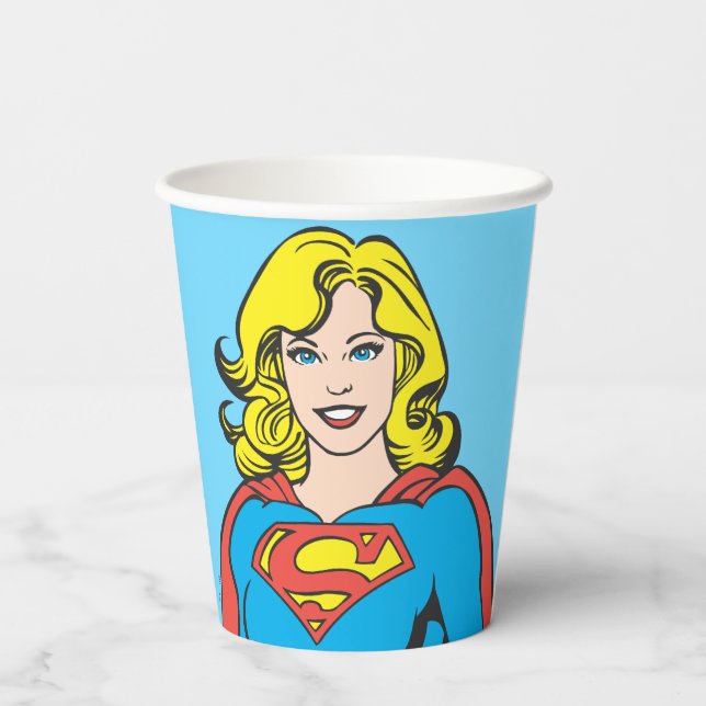 Supergirl Poses Paper Cups (Back)