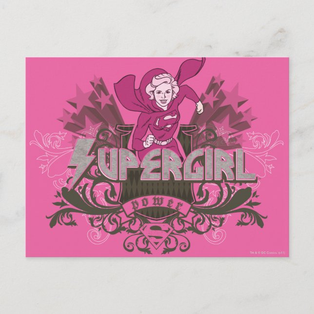 Supergirl Power 2 Postcard (Front)
