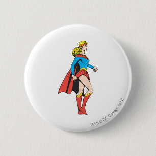 Supergirl Profile 6 Cm Round Badge
