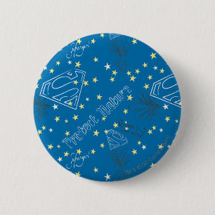 Supergirl Protect Nature Pattern 6 Cm Round Badge