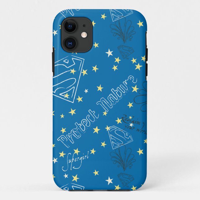 Supergirl Protect Nature Pattern Case-Mate iPhone Case (Back)