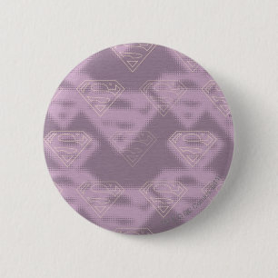 Supergirl Purple Halftone Logo 6 Cm Round Badge