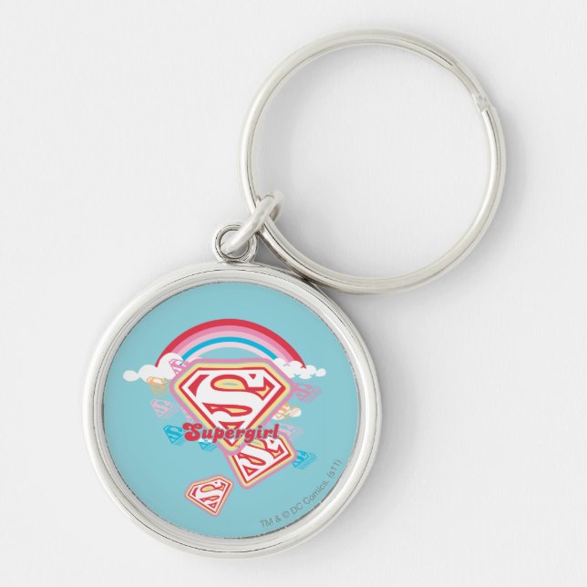 Supergirl Rainbow Key Ring (Front)