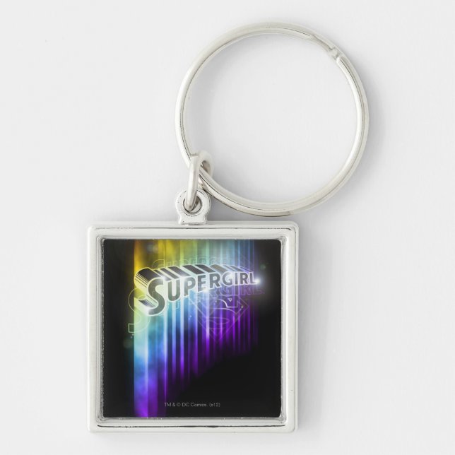 Supergirl Rainbow Key Ring (Front)