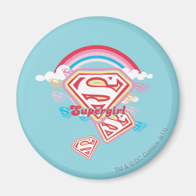 Supergirl Rainbow Magnet (Front)