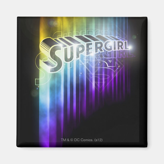 Supergirl Rainbow Magnet (Front)
