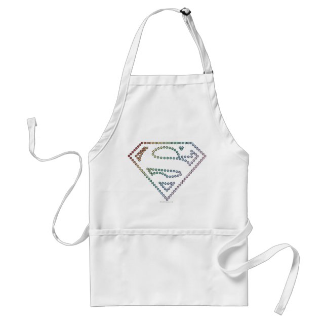 Supergirl Rainbow Outline Logo Standard Apron (Front)