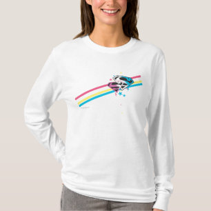 Supergirl Rainbow Stripes T-Shirt