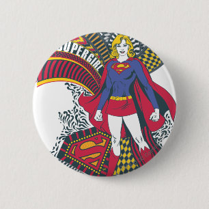 Supergirl Random World 1 6 Cm Round Badge