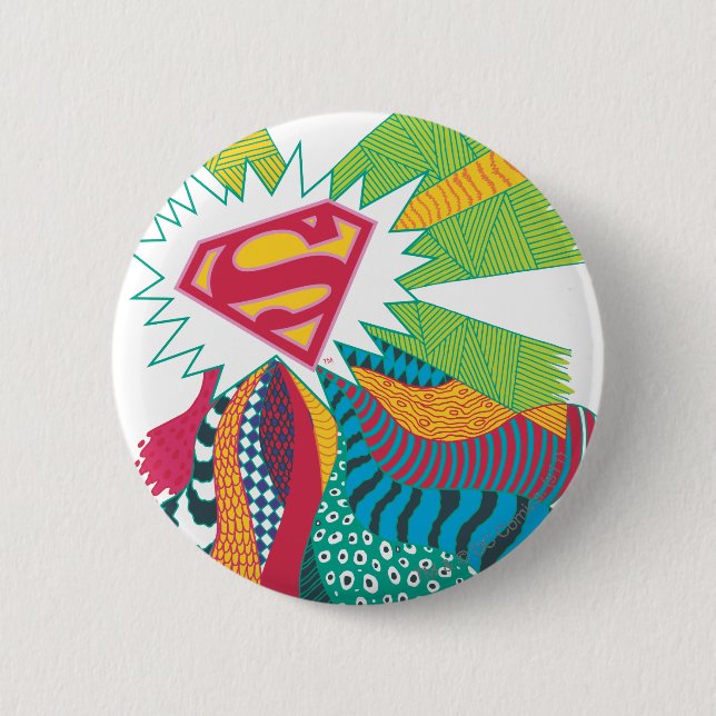 Supergirl Random World 3 6 Cm Round Badge (Front)