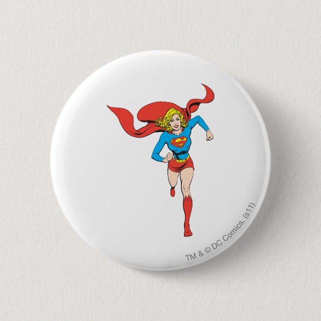 Supergirl Ready to Go 6 Cm Round Badge (Front)